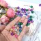 200pcs 8mm Glass Beads for Jewelry Making Crackle Glass Lampwork Beads Round Loose Spacer Bead Supplies for DIY Crafts Bracelets Necklaces